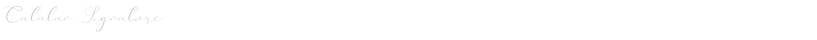 Catalan Signature font preview